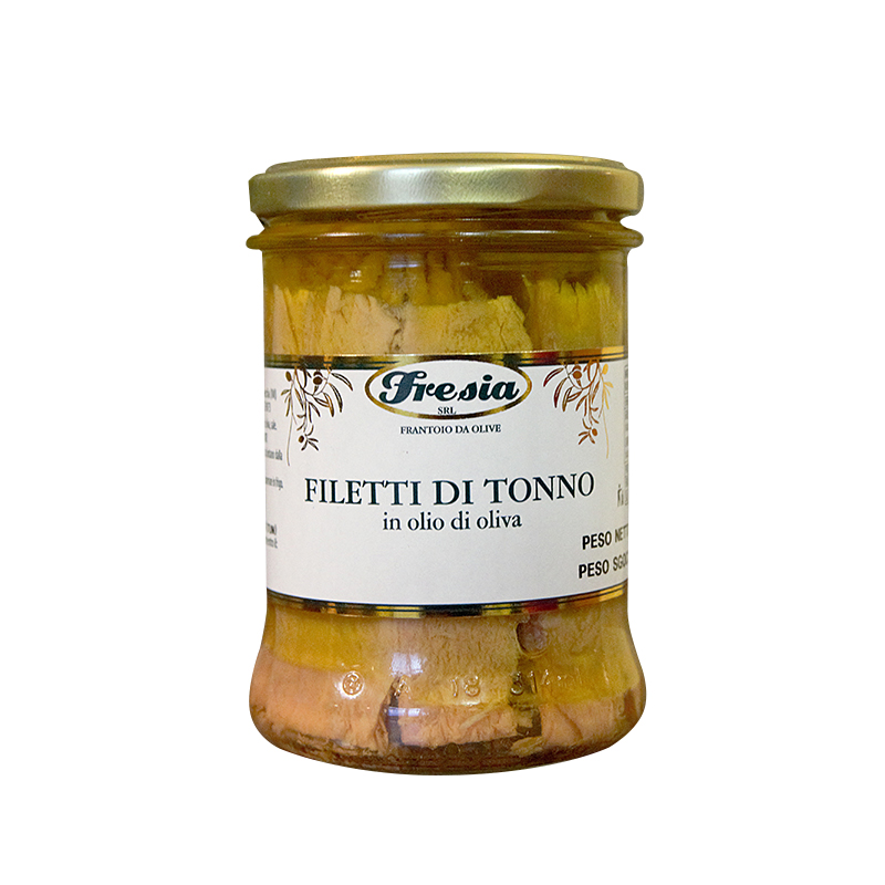 Filetti di tonno in olio extravergine di oliva Fresia